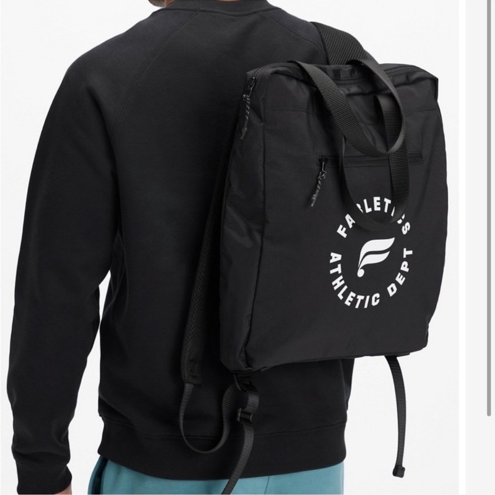 Fabletics The Commuter BackPack black, zippered pockets, adjust. straps, NWT